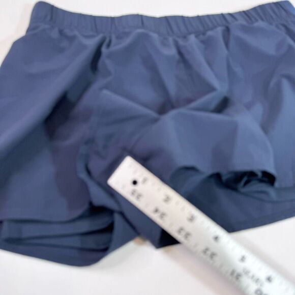 Nike Shorts Women Medium Blue Training Lined Elastic Waist Tempo Pull On Running - Picture 7 of 10